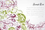 Elegant Floral Background with Sample Text